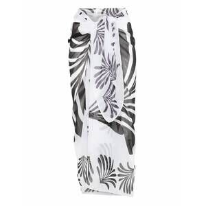 NEW CALA DE LA CRUZ women's luana sarong in black and white